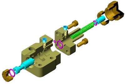CAD機械制圖教程之典型機構機械制圖-溢流閥